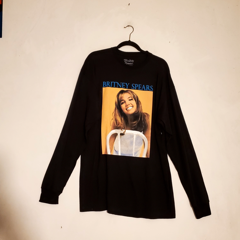 Britney Spears Cotton Long Sleeve Tshirt Tees Shirts Decal Size 1X NWOTβ